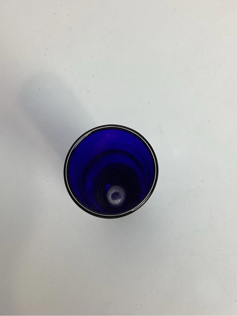 Vintage Cobalt Blue Glas Cylindrical Bud Flower Vase